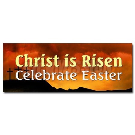 SIGNMISSION CHRIST IS RISEN CELEBRATE EASTER DECAL sticker easter bible celebrate D-12 Christ Is Risen Celebrate